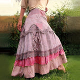 Fiorella | Elegantes Boho Maxi Kleid – Rosa