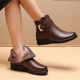Gepolsterte, rutschfeste Stiefel – Braun