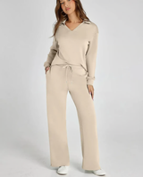 Madeleine | Elegante Zweiteilige Set – Khaki