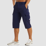 Schnelltrocknende Herren Cargo Shorts – Dunkelblau