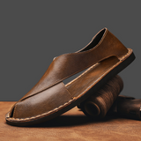 Smith – Elegante Leder Sandale – Braun