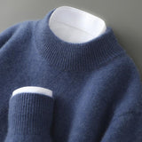 Arlington - Eleganter Kaschmirpullover – Blau