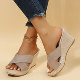 Carlita | Entspannte Keil-Sandale für Damen – Beige (Fast ausverkauft)