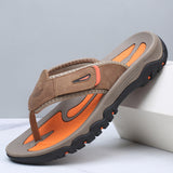Thorge – Komfortable Flip-Flop Sandalen – Braun