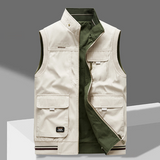 Jürgen™ | Luxuriöse Weste für Herren – Grün Beige