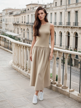 Mango | Elegantes Sommerkleid – Beige