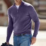Herren Pullover | V-Ausschnittdesign für den Alltag – Lila