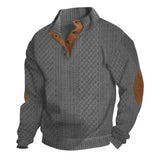Christoph | Klassischer Rippstrickpullover – Grau