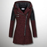 Eleganter und bequemer damen-wintermantel – Rot