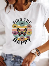 Marina | Lässiges locker sitzendes Sommer T Shirt – Finde das Glückliche