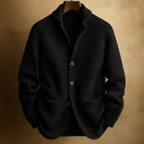 Quentin - Rippstrick-Cardigan – Schwarz