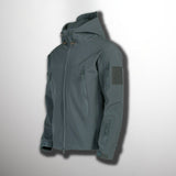 Herren Outdoor Jacke | wasserdichte Ausführung mit gerader Form – Grau