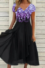 Maxi-Abendkleid - Lilith – Blau-Schwarz