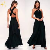 Maxi Wickelkleid - Phoebe – Schwarz