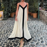 Mélanie | Schicke fließende Kleid – Weiß