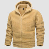 Roland - fleecejacke mit kapuze für männer – Gelb