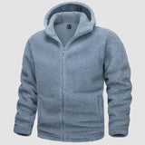 Roland - fleecejacke mit kapuze für männer – Grau