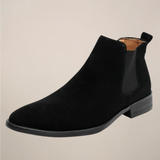 Samuel | Schlupf Knöchelhoher Schaft Chelsea-Stiefel – Schwarz