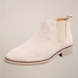 Samuel | Schlupf Knöchelhoher Schaft Chelsea-Stiefel – Beige
