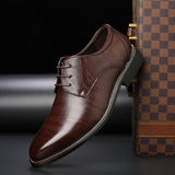 Chris | Schnürung Classic-Fit Schnürschuhe – Braun