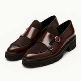 Patrick | Doppelschnalle Mönchsgurt Schnallenschuhe – Kaffeebraun