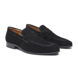 Patrick | Klassischer Schnitt Schlupf Penny-Loafer – Schwarz