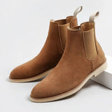 Raphael | Schlupf Hoher Schaft Chelsea-Stiefel – Camel