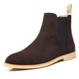 Raphael | Schlupf Hoher Schaft Chelsea-Stiefel – Dunkelbraun