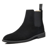 Raphael | Schlupf Hoher Schaft Chelsea-Stiefel – Schwarz