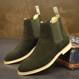Raphael | Schlupf Hoher Schaft Chelsea-Stiefel – Army Grün