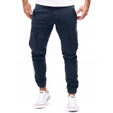Folke - Lockere Cargo Hose Mit Tasche – Blau