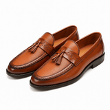 Humphrey | Gewebte Quaste Geflochten Loafer – Braun