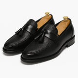 Humphrey | Gewebte Quaste Geflochten Loafer – Schwarz