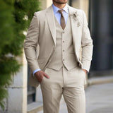 Elegante Herren Hochzeitsgast Anzug | Dreiteiler – Beige