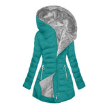 Elise™ – Bequemer Wintermantel für Damen Zeitloses Design – Cyan