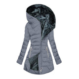 Elise™ – Bequemer Wintermantel für Damen Zeitloses Design – Grau