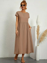 Majory – Leichtes und stylisches Freizeitkleid – Khaki
