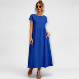 Magnolia Dress – Marineblau
