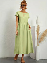 Majory – Leichtes und stylisches Freizeitkleid – Grün