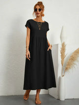 Majory – Leichtes und stylisches Freizeitkleid – Schwarz