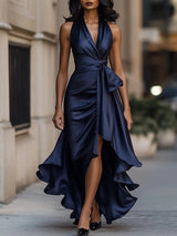 Nocturna - Klassisches Eleganzkleid – Marineblau