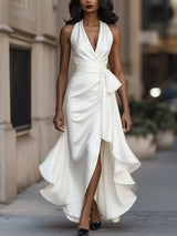 Nocturna - Klassisches Eleganzkleid – Weiß