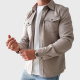 Dave | Stilvolles Overshirt für Herren – Beige