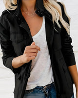 Camina – Stilvolle Dienstprogramm Jacke – Schwarz