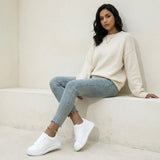 Minimalistische Damensneaker - Juliette – Weiß