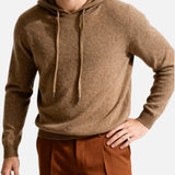 Minimalistischer Luxus-Pullover - Enrico – Braun
