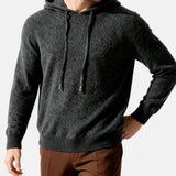 Minimalistischer Luxus-Pullover - Enrico – Dunkelgrau