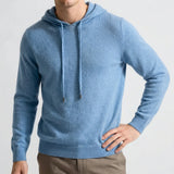 Minimalistischer Luxus-Pullover - Leo – Blau