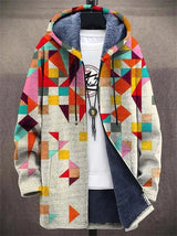 Mirrin | Eleganter Kunstdruck-Cardigan – Mehrfarbig