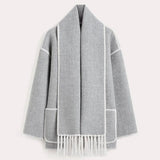 Ysolde - statement jacke – Grau